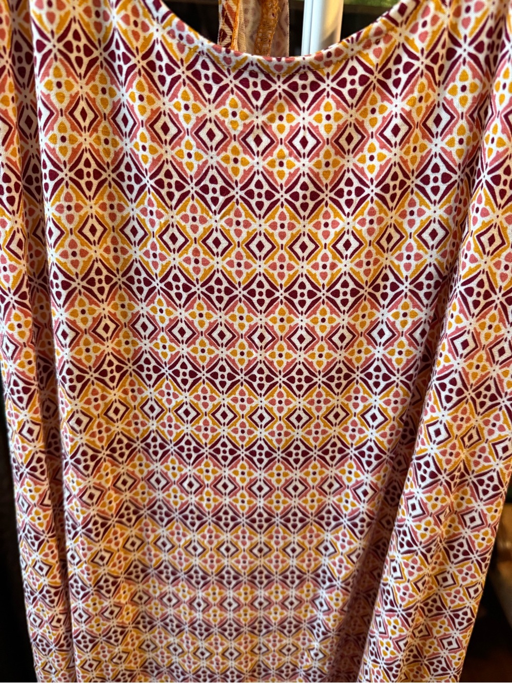 Loft Racerback Geometric Print Dress - Picture 2 of 4